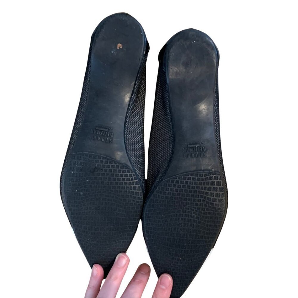 Stuart Weitzman Tipper Studded Ballet Flats Womens Size 8.5 - Picture 10 of 11